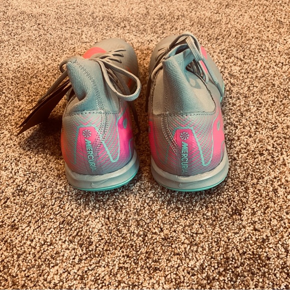 Nike Zoom Mercurial‎ Superfly Academy 10 Indoor Soccer Shoes SZ 4 Prism Pack NWT - Picture 4 of 9